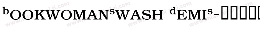 BookwomanSwash DemiS字体转换